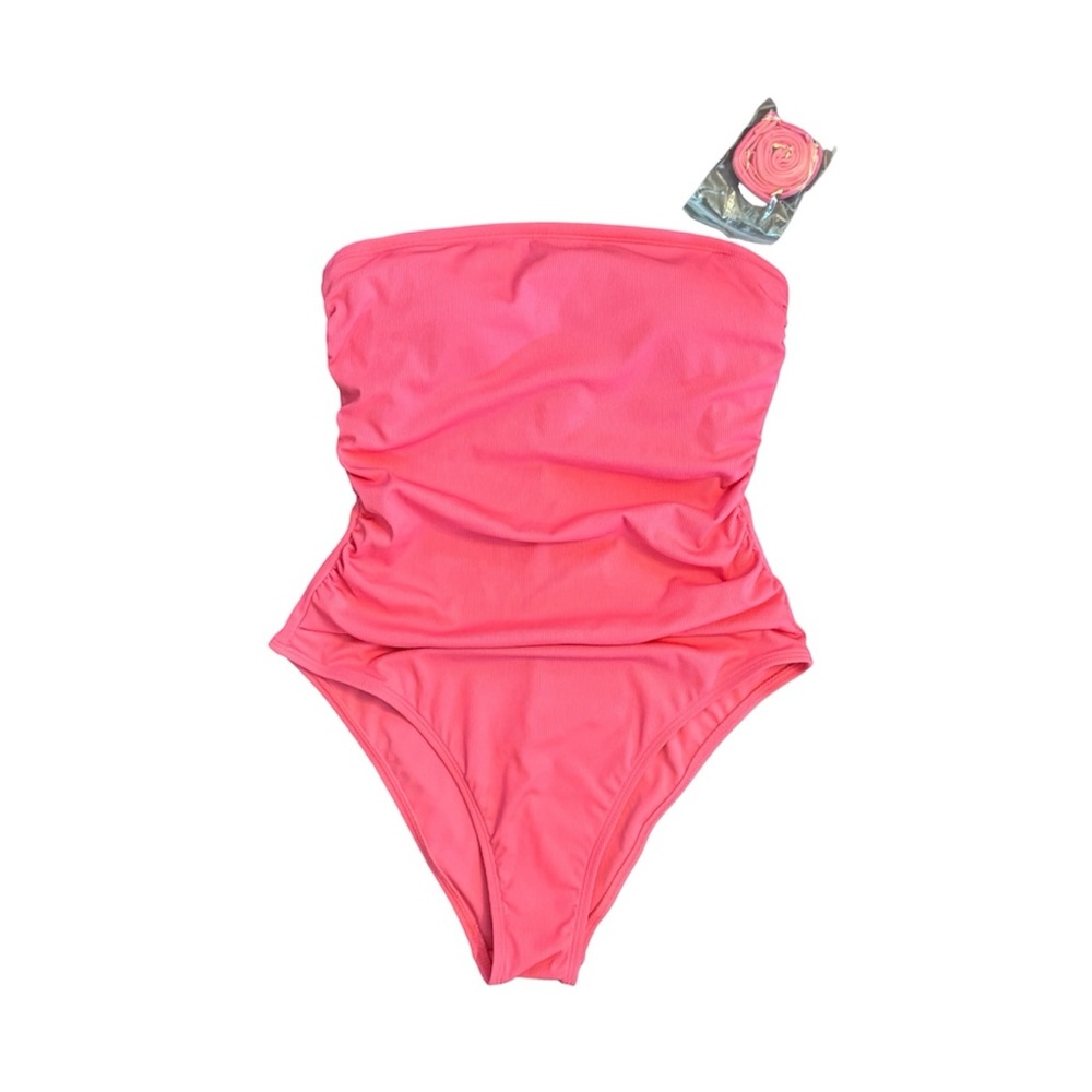 Shade & Shore Bandeau One-Piece Swimsuit